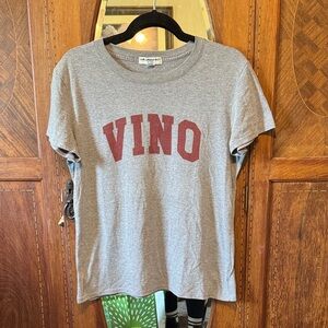 Sub_Urban Riot Heather Gray Tee with Burgundy VINO Print